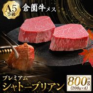 【プレミアムシリーズ】厳選宮崎牛メス指定 A5等級シャトーブリアン 800g（国産 牛肉 国産牛 和牛 黒毛和牛宮崎牛 赤身 ヒレ シャトーブリアン ステーキ 焼肉）
