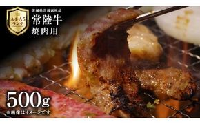 【 常陸牛 】 焼肉用 500g 茨城県共通返礼品 化粧箱入り A4 A5 ブランド牛 国産 牛肉 肉 お肉 黒毛和牛 和牛 ギフト 贈答 [AD009ci]