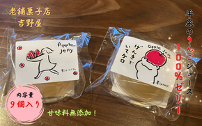 平泉のりんごジュース 無添加 100％ゼリー 9個入 / りんごゼリー アップルゼリー 果汁ゼリー 完熟りんご りんごジュース アップルジュース りんご リンゴ 林檎 フルーツ 果物 くだもの お菓子 おやつ デザート
