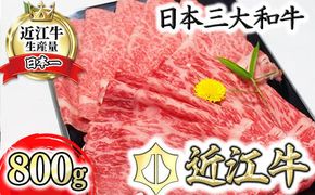 【げんさん】近江牛A5ランク　サーロイン・モモ　すき焼食べ比べセット【800g】【DG02W】（滋賀県　近江八幡市）