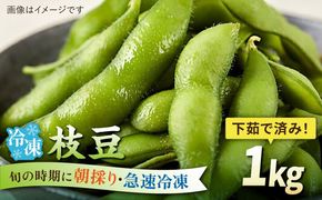 枝豆 1kg 冷凍 旬の時期に急速冷凍 【福岡県糸島産】 糸島市 / オーガニックナガミツファーム 野菜 えだまめ[AGE052]