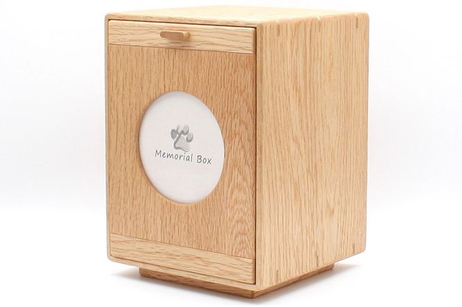 Memorial Box メモリアルボックス ナラ ペット用仏壇 骨壷収納 （骨壷2寸～4寸用）秋田県 仙北市 ＜あきた芸術村 森林工芸館＞|02_wrb-230101