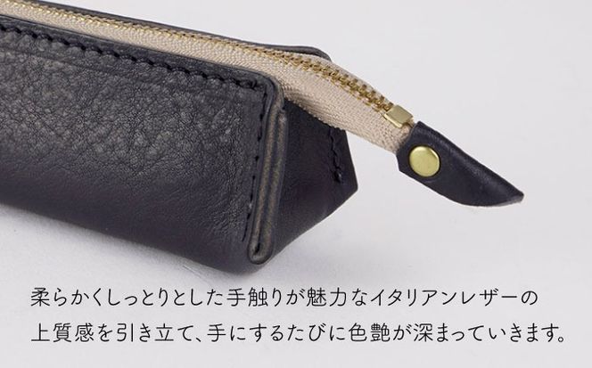 スリム な ファスナー ペンケース 《糸島》【LADIES&GENTLEMEN】 革 革製品 [ADK025] スリムでこだわりを感じる  大人な雰囲気のペンケース 母の日