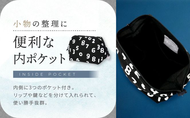 【SOU・SOU】がまポーチ/SO-SU-U昆(こん)濡羽色(ぬればいろ)｜京都 ポーチ 人気ブランド［ テキスタイルデザイン 京都 ブランド 鞄 ソウソウ おしゃれ 人気 おすすめ シンプル 柄 旅行 おでかけ ポーチ かばん プレゼント ギフト お取り寄せ 通販 送料無料 ふるさと納税 ］ 261009_A-RV011