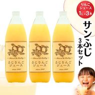 りんごジュース1000ml×3 ふじ3本セット 飲料類 果汁 飲料 果物 ギフト 