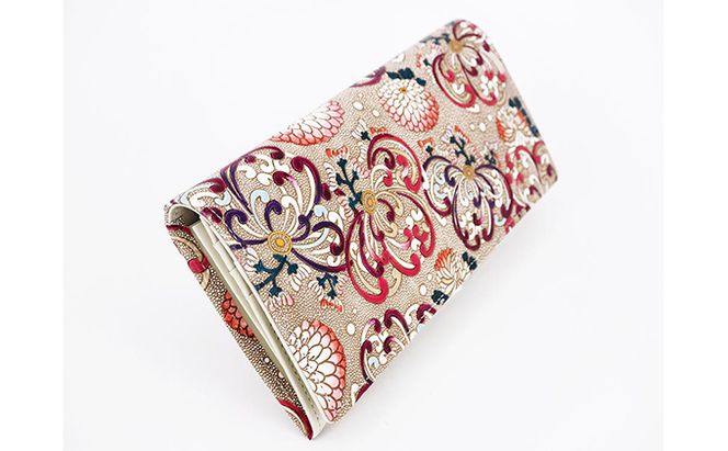 長財布 スッキリ大人の財布 束入れ 乱菊〈赤紫〉 文庫屋大関 お札を折らない 財布 レディース レザー 本革 革 文庫革 薄い スリム 軽量 スリム財布 レディース財布 お財布 札入れ 札束入れ 日本製 和風 東京