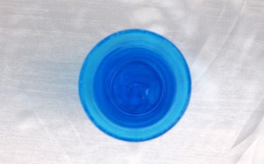 【琉球ガラス 匠工房】海の泡 口広グラス（2個）セット