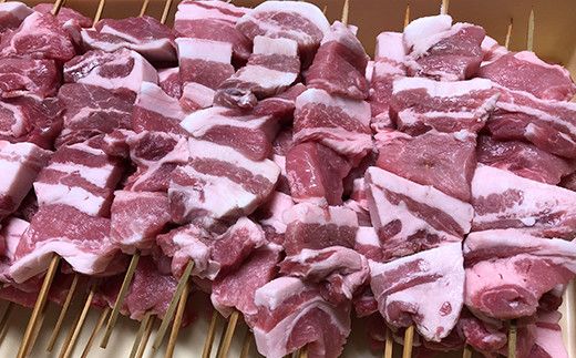 FYN6-191 【月山maltポーク】山形県産バーベキュー用ジャンボ豚バラ串 3本 豚肉 山形県 西川町