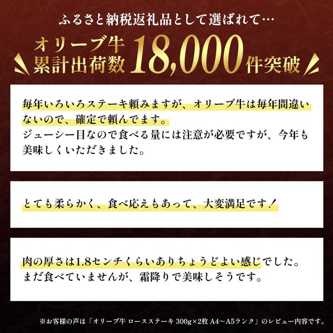 「期間限定」香川県産黒毛和牛オリーブ牛「ロースステーキ 250g×2枚」牛肉 肉 お肉 和牛 香川 香川県 東かがわ市