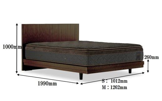 フランスベッド テレス01F 脚付きタイプ シングル／セミダブル マットレス付き／フレームのみ