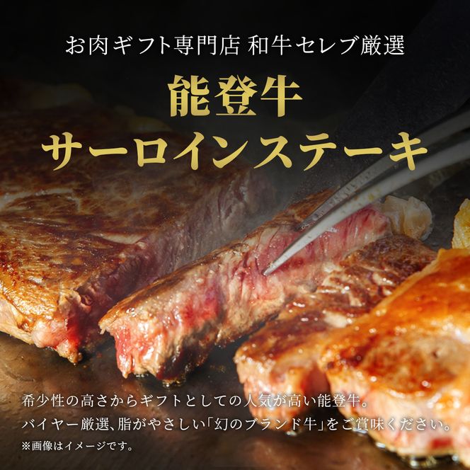 【和牛セレブ】能登牛 サーロインステーキ 240g お肉ギフト専門店 石川県 能美市 172111_DB001