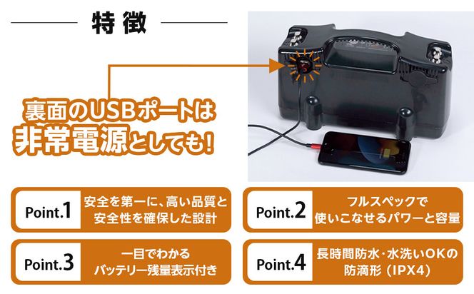 リチウムイオンバッテリーパック（20Ah） 272230_CA004