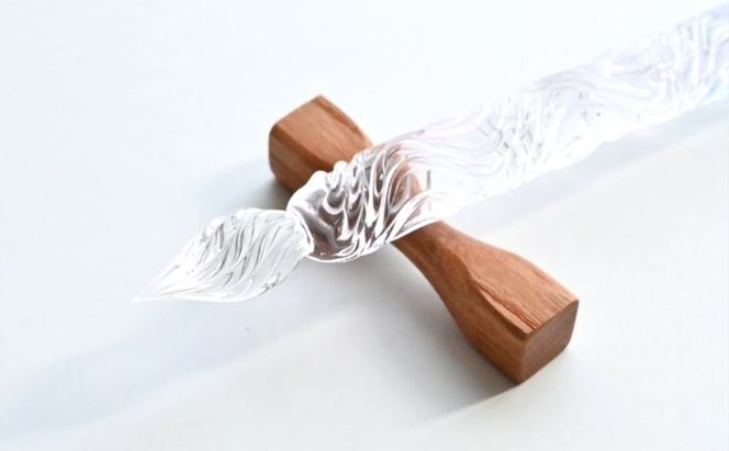 clarto　ガラスペンlavie（隅田川・春）　筆記用具 ガラスペン 硝子ペン 手作り ガラス 硝子 おしゃれ インク 手紙 日記 プレゼント ギフト 墨田区 東京都