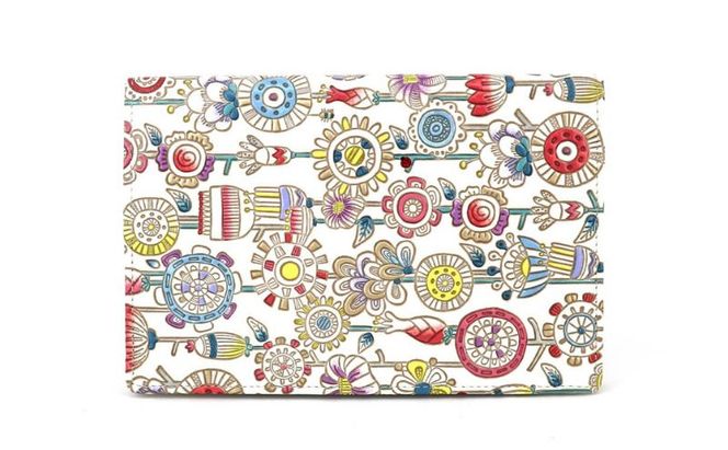 【文庫屋大関】パーソナルホルダー　ガーデン【皮革工芸品】 民芸品 雑貨 日用品 文房具 革小物 革製品 ファイル ケース 