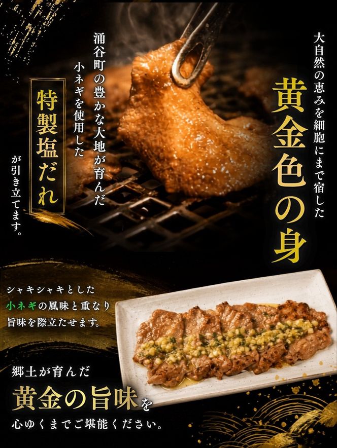 黄金牛たんネギ塩味(涌谷産小ねぎ使用） / 牛タン 焼肉 たん 牛 タン BBQ【tontaro008】