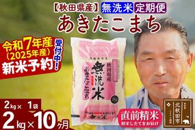 令和7年産《定期便10ヶ月》秋田県産 あきたこまち 2kg【無洗米】(2kg小分け袋) 2025年産 お届け時期選べる お届け周期調整可能 隔月に調整OK お米 おおもり [おおもり 秋田 お米 あきたこまち 米どころ 東北 北秋田市 定期便 毎月お届け]|oomr-30110