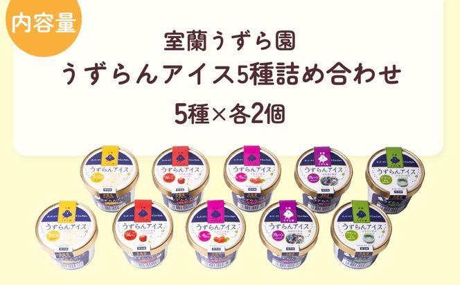 うずらんアイス 5種×2 ( フレッシュ グリーンティ プルーン いちご りんご ) MROF001