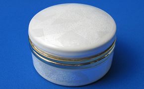 九谷焼オルゴール　銀彩（白） a05 焼き物 民芸品 工芸品 雑貨 