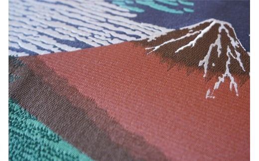 富士の刺繍絵2 葛飾北斎の凱風快晴(赤富士) インテリア 絵画 ギフト 刺繍 富士山 アート 絵のギフト 富士の刺繍 富士山の絵 山梨 富士吉田