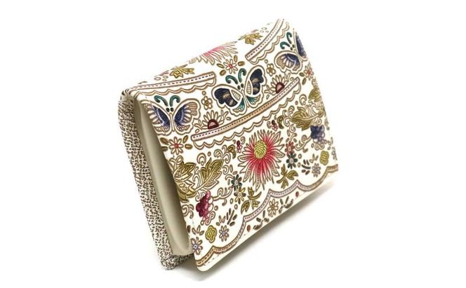 【文庫屋大関】箱まち小銭入れ 茉莉花〈珊瑚〉【皮革工芸品】 革製品 工芸品 民芸品 牛革 財布 小銭入れ 小物入れ お祝い ギフト プレゼント 墨田区 東京都