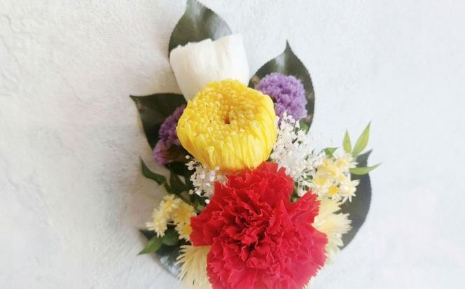 プリザーブドフラワーの枯れない仏花 お供え 弔花 彼岸 愛西市 / 花のひより園 [AEAX002]