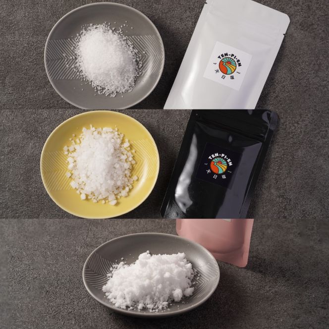 淡路島海塩 TEN-PI-EN 小粒大粒パウダーセット 50g×6袋