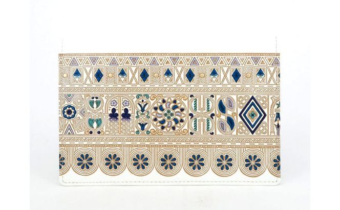 【文庫屋大関】パーソナルホルダー　アポロン＜ブルー＞【皮革工芸品】 民芸品 雑貨 日用品 文房具 革小物 牛革 ファイル ケース 