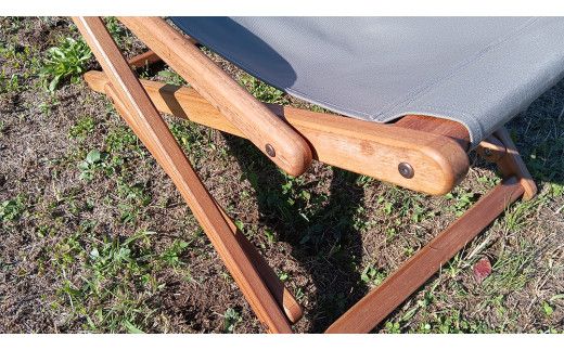 《 受注生産 》 布製「 リクライニング 」 デッキチェア（ ブラウン ） 1脚 インテリア アウトドア キャンプ テラス 庭 家具 日用品 椅子 イス リクライニング 折りたたみ ファブリック生地 茶色 [DP013us]