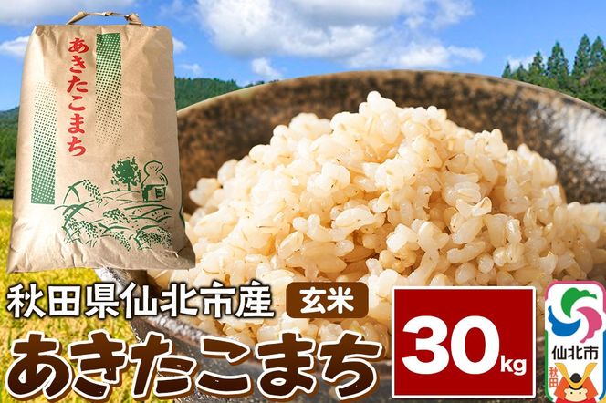 【玄米】令和7年産 あきたこまち 30kg 米 お米 こめ 秋田県 仙北市産|02_kwm-023001