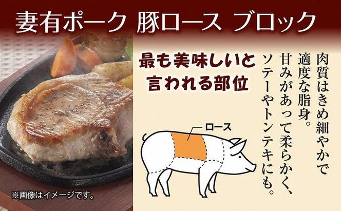 無地熨斗 妻有ポーク 豚 ロース ブロック 500g つまりポーク 豚肉 ポーク 生姜焼き ブランド豚 銘柄豚 焼き肉 BBQ お取り寄せ ギフト 熨斗 のし 名入れ不可 送料無料 新潟県 十日町市 