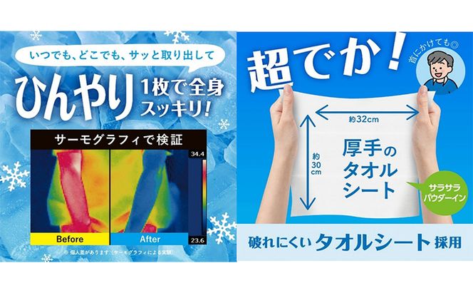 ひんやりふくだけシャワー＆ひんやりふくだけシャワーストロング12個セット 夏 暑さ対策 冷感 爽快感 冷涼感 汗臭 加齢臭 消臭 除菌効果 冷感シート ミント 節電 節電対策 東京都 墨田区