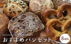 バックハウスブラウ（Backhausblau)おすすめパンセット8種類 | パン ぱん ドイツパン パンセット ベーカリーセット 詰め合わせ 食べ比べ 朝食 冷凍 冷凍パン 送料無料 岐阜県 瑞穂市 ※離島への配送不可
