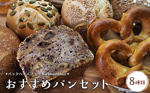 バックハウスブラウ（Backhausblau)おすすめパンセット8種類 | パン ぱん ドイツパン パンセット ベーカリーセット 詰め合わせ 食べ比べ 朝食 冷凍 冷凍パン 送料無料 岐阜県 瑞穂市 ※離島への配送不可