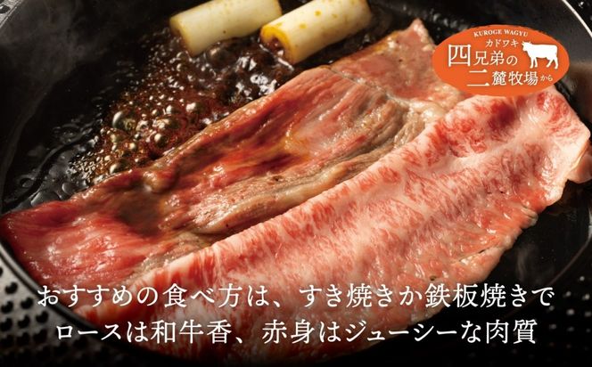 A4･A5「二麓（にろく）霜降り」黒毛和牛（大判）赤身スライス（モモ肉）＆ローススライス 計500g（各250g×2）ニセコ連峰と鈴鹿山脈、二つの麓（ふもと）で育てた脂の質にこだわった美味しい霜降りをリーズナブルに│牛肉 国産牛 ブランド牛 冷凍便 年末年始 お正月 焼肉 しゃぶしゃぶ すき焼き 三重県 四日市市 ふるさと納税