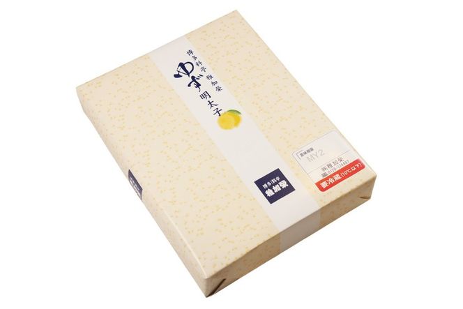 明太子 ゆず明太子(化粧箱入り)222g [稚加榮 福岡県 宇美町 um40bes270004] 辛子明太子 めんたいこ めんたい子 おかず ご飯のお供