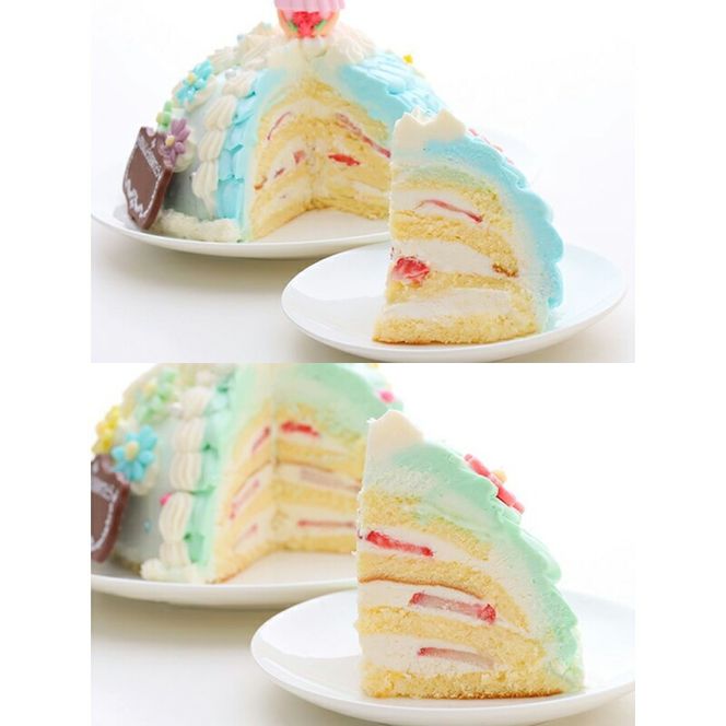 【いちごのバースデーケーキ】プリンセスドールケーキ［125L02］