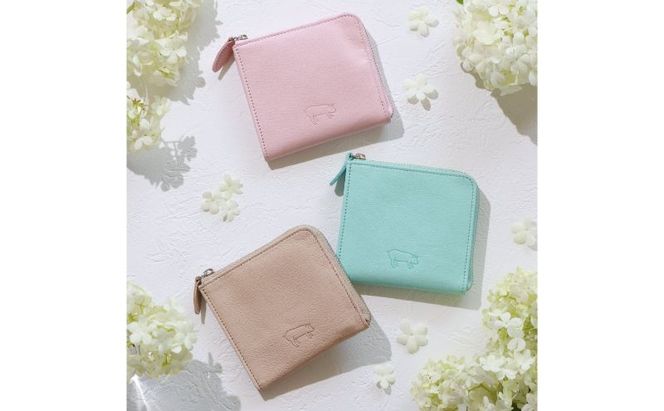 墨田区産ピッグレザーミニウォレット ファッション 小物 財布 収納力 コンパクト Ｌ字 ファスナー 小銭入れ シンプル 紙幣 カード 収納 取り出し 簡単 