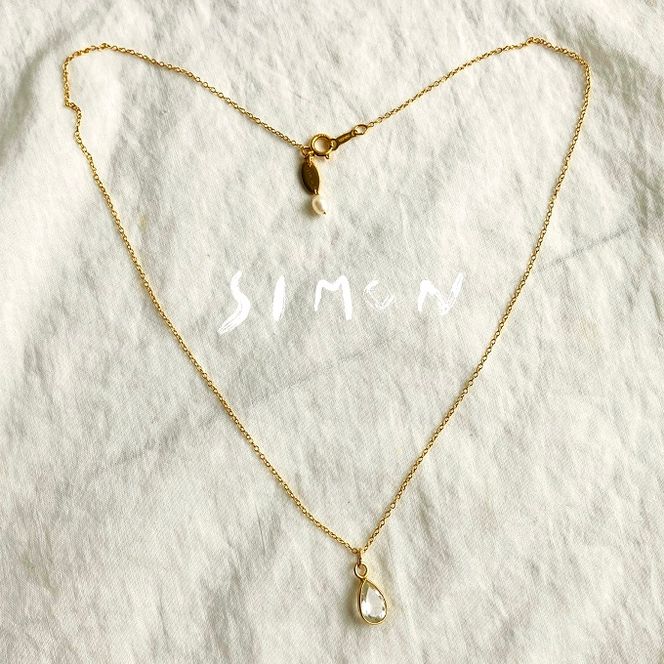 ネックレス 乙姫の首飾り ホワイト トパーズ ＆ パール