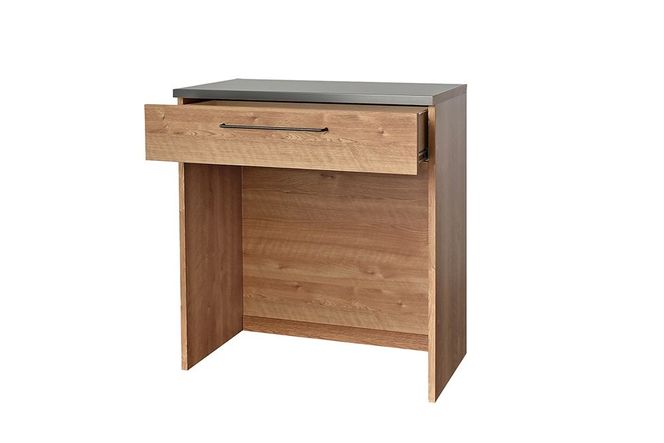 グラーデ 80 フリーカウンター NA【ナチュラル 完成品 特殊鋼板 コンパクト 収納家具】(H062356)
