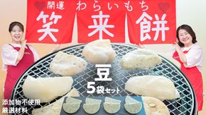 【お正月用】笑来餅 5個 セット（豆5個） 餅 もち もち米 豆餅 落花生 [EP005ci]