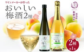 KG1009_湯浅ワイナリー おいしい梅酒2種セット 各1本 計2本