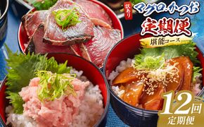 【12回定期便】マグロ かつお堪能定期便 - 訳あり マグロ 鮪 カツオ 鰹 漬けマグロ たたき ネギトロ 配送回数 定期便 小分け 海鮮 魚介 冷凍食品 加工品 海鮮丼 刺身 株式会社大熊 高知県 香南市 冷凍 Wda-0058