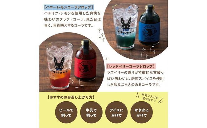 因幡コーラシロップCセット(レッドベリー・ハニーレモン) 312011_EY003