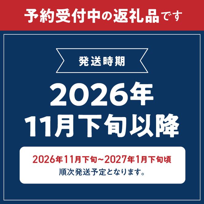【2026年11月下旬より発送】高級ブランド 田村みかん 10kg 大玉サイズ_G7052