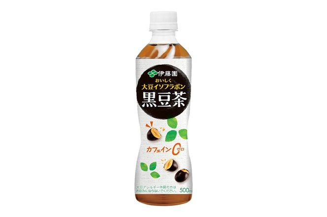 《定期便2ヶ月》おいしく大豆イソフラボン黒豆茶 500ml×24本【1ケース】|10_itn-162402