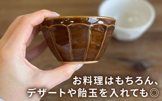 中鉢 面取り（丸） 糸島市 / 工房わらし（宮元 美希）【いとしまごころ】 [ATZ008] 鉢 陶器 シンプル 焼き物 ハンドメイド 普段使い 自宅用 食卓 食器 皿