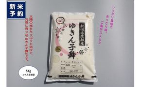 【新米受付・令和8年産米】【3ヶ月定期便】新潟県村上市産　ゆきん子舞 白米 5kg×3ヶ月  1039056N