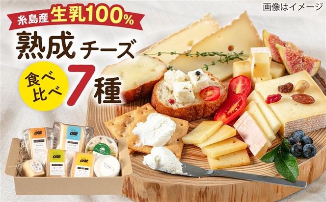 糸島産 生乳 100％ 使用 手作り チーズ 充実 7種 セット 糸島市 / 糸島ナチュラルチーズ製造所TAK-タック-[AYC004]