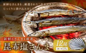 【A2-170】昆布塩さんま(12尾)
