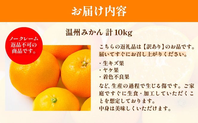 【先行予約】浅野農園の温州みかん 訳あり計10kg ※離島への配送不可（2026年12月上旬～12月中旬頃に順次発送予定）IKTAC005